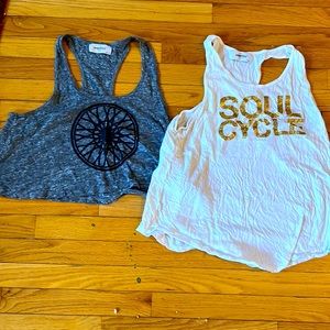 Soul cycle size M 2 pack racerback tank tops